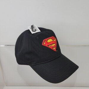 Super Man Snap  Back Dad Cap NWT Black